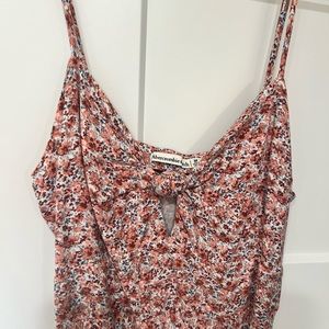 Abercrombie & Fitch knot front midi dress